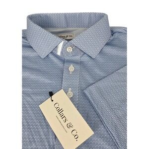 NWT Collars and Co Semi-Spread Collar Polo Santorini Medium